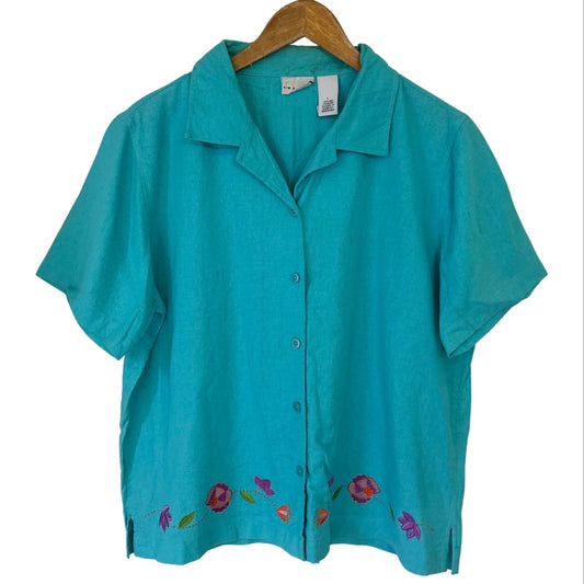 Bloom Button Up