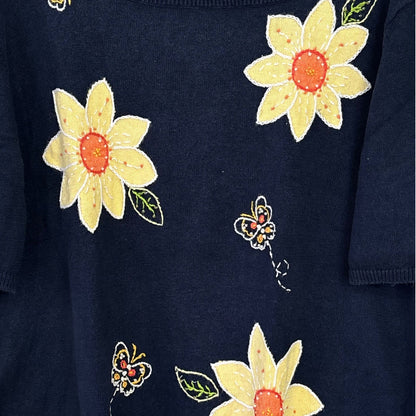 Navy Floral Flash