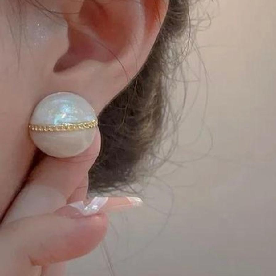 Oil Painting Round Earrings