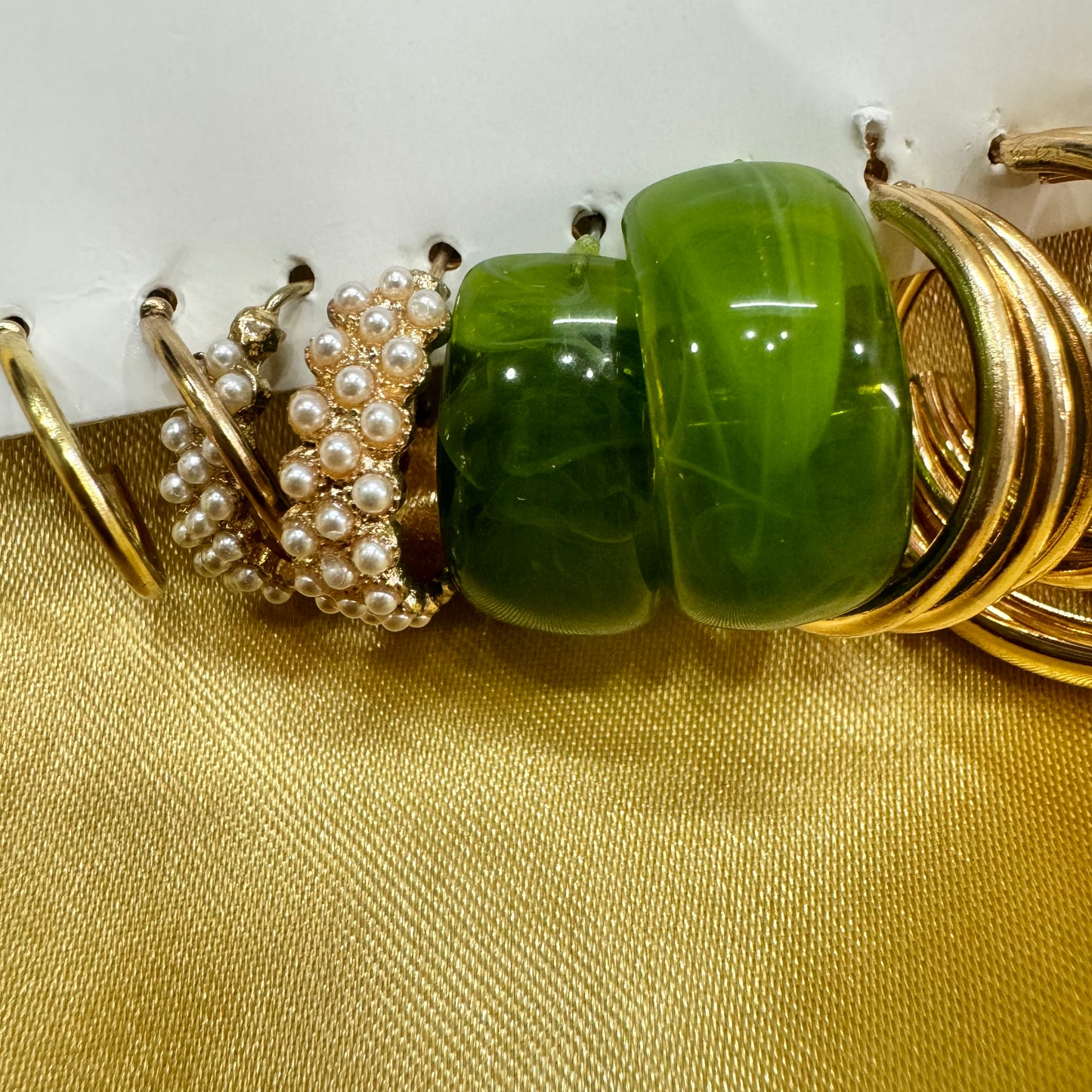 5 Pairs of Hoops and Pearls