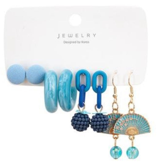 Acrylic Set of 4: Blue