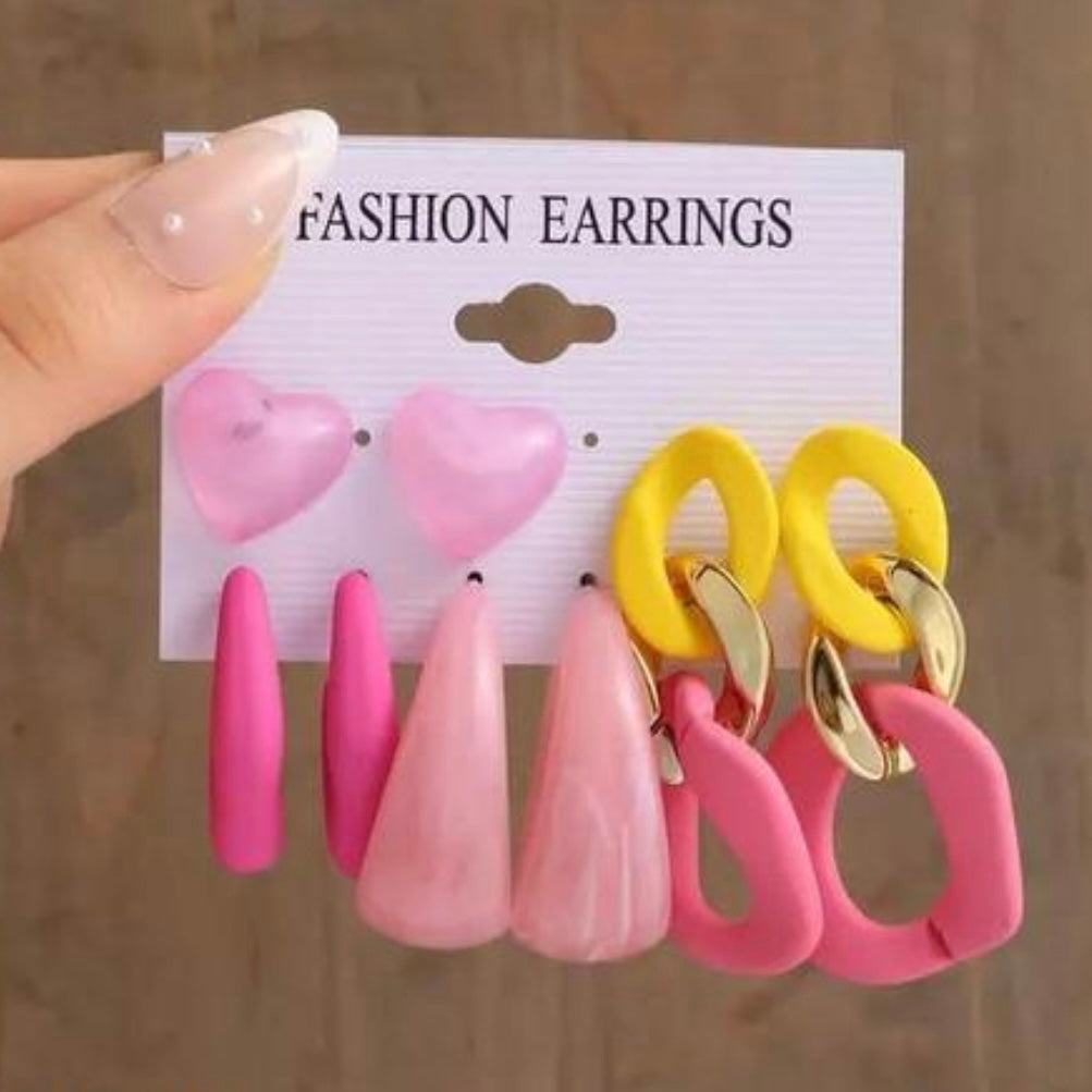 Funky Earrings: Set of 4