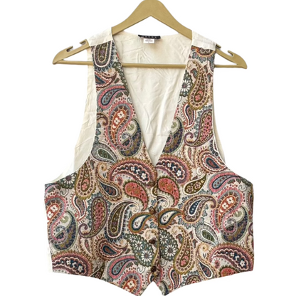 Paisley Print Vest