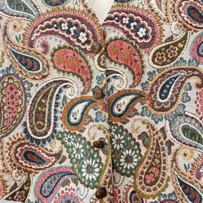 Paisley Print Vest