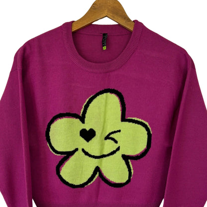 Winky Flower Knit