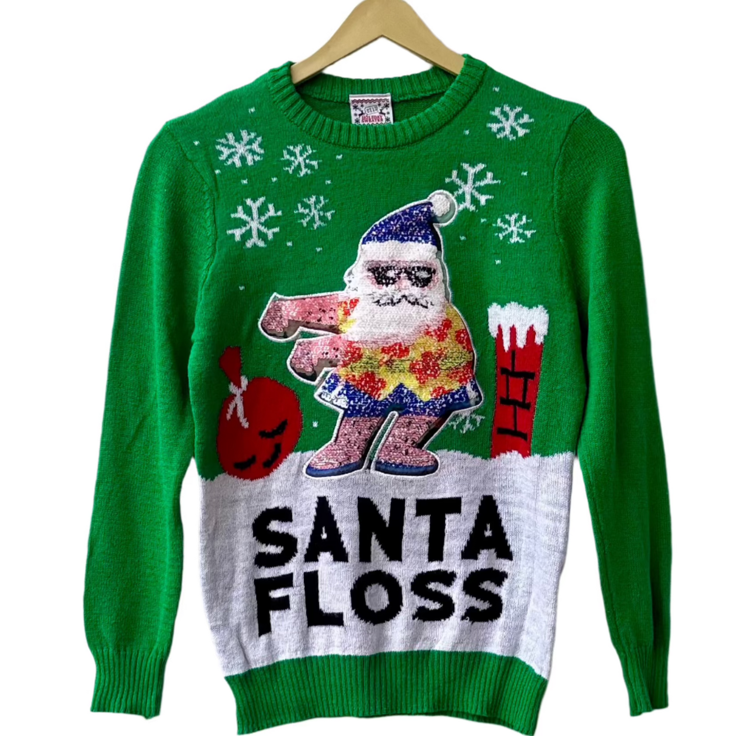 Reversible Sequins Santa Floss