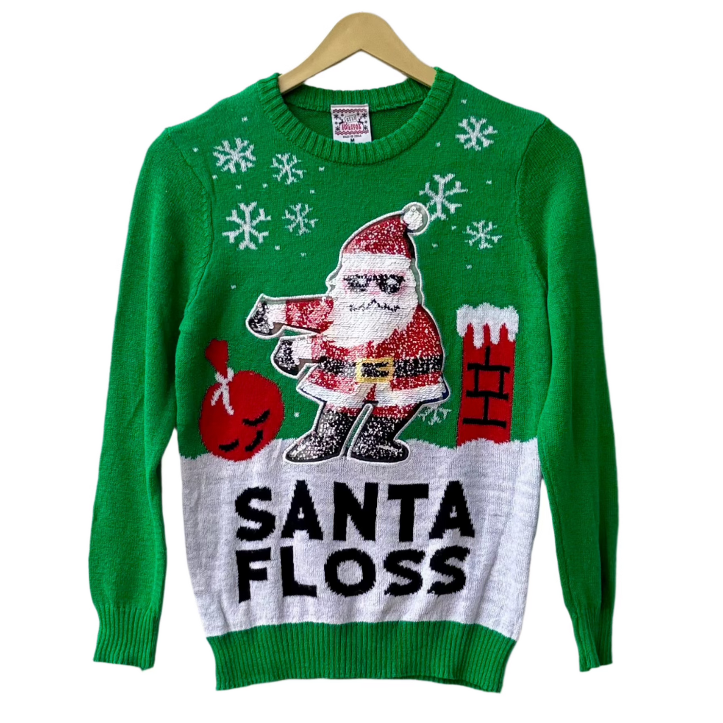 Reversible Sequins Santa Floss