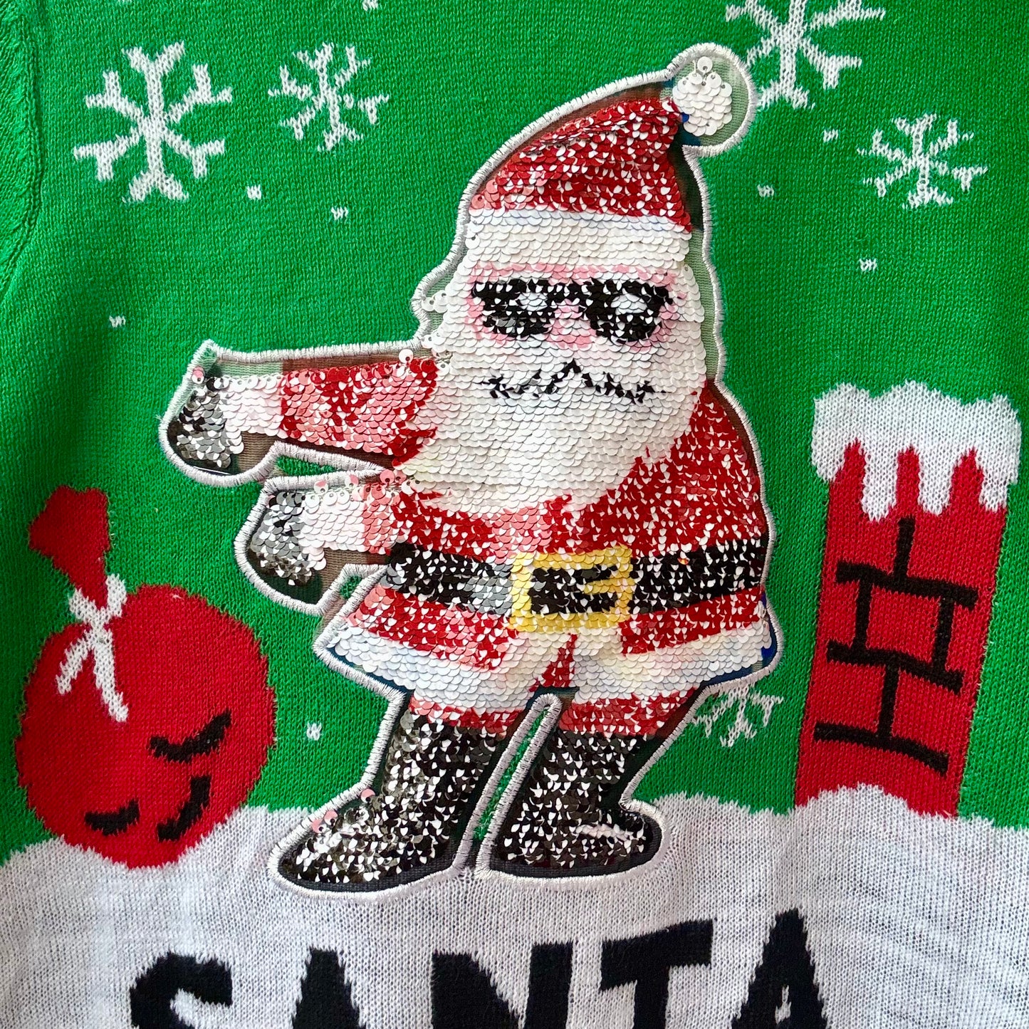 Reversible Sequins Santa Floss