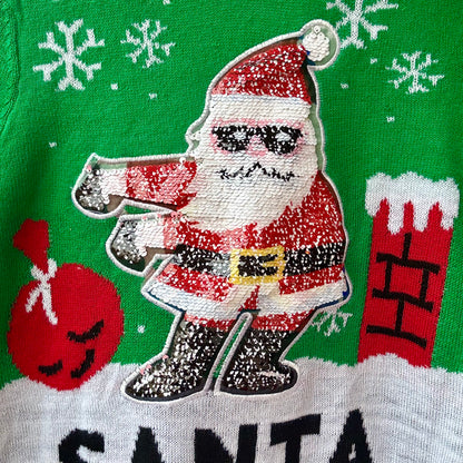 Reversible Sequins Santa Floss