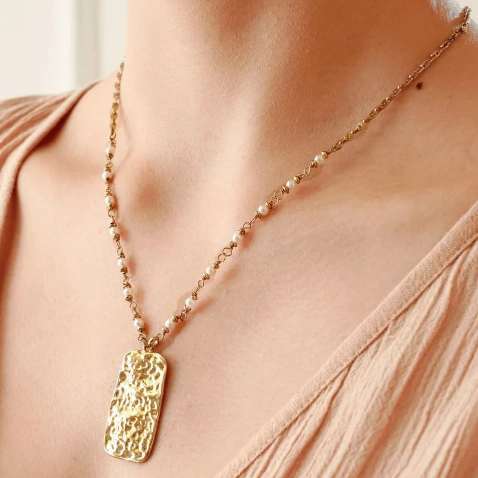 Golden Tag Necklace