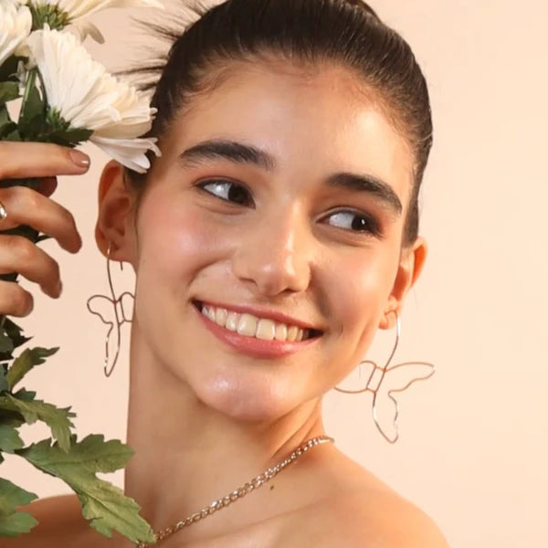 Wire Butterfly Earrings
