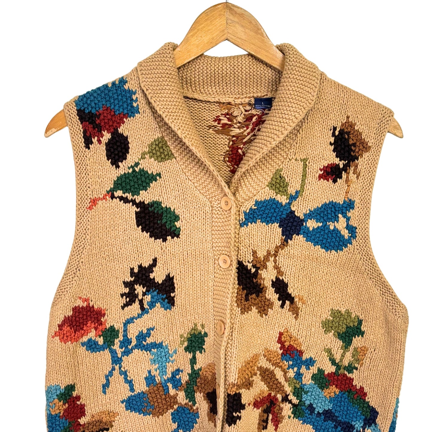 Floral Fuzz Vest