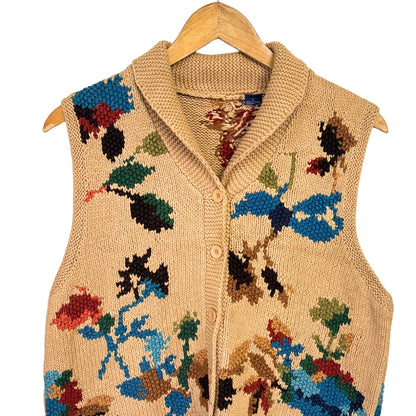 Floral Fuzz Vest