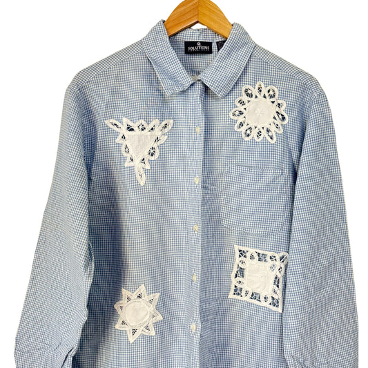 Lace Patch Gingham