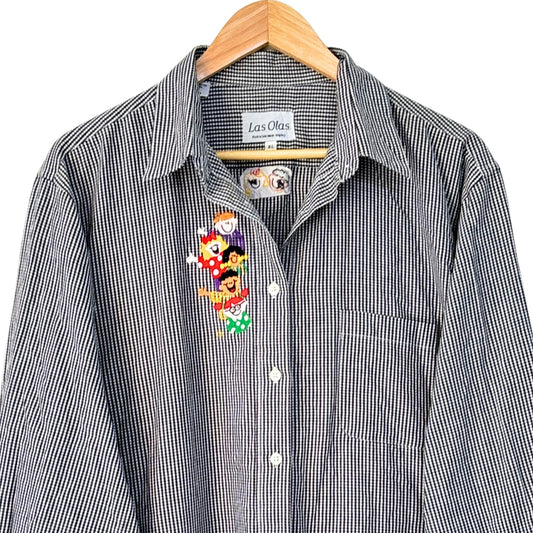 Cartoon Stack Pinstripe Shirt