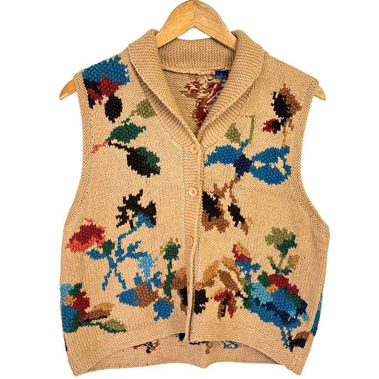 Floral Fuzz Vest