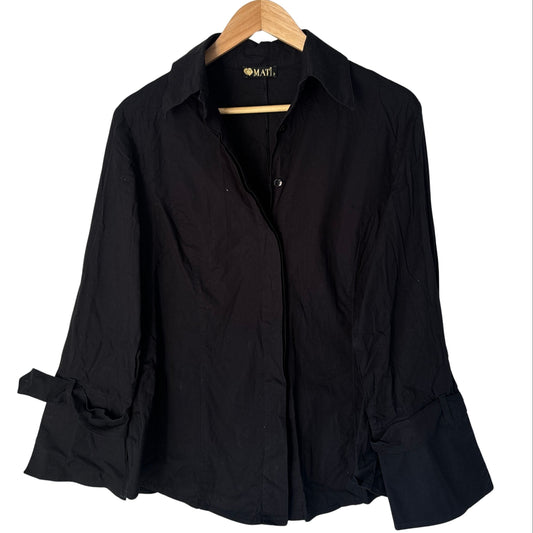 Basic Black Button Up