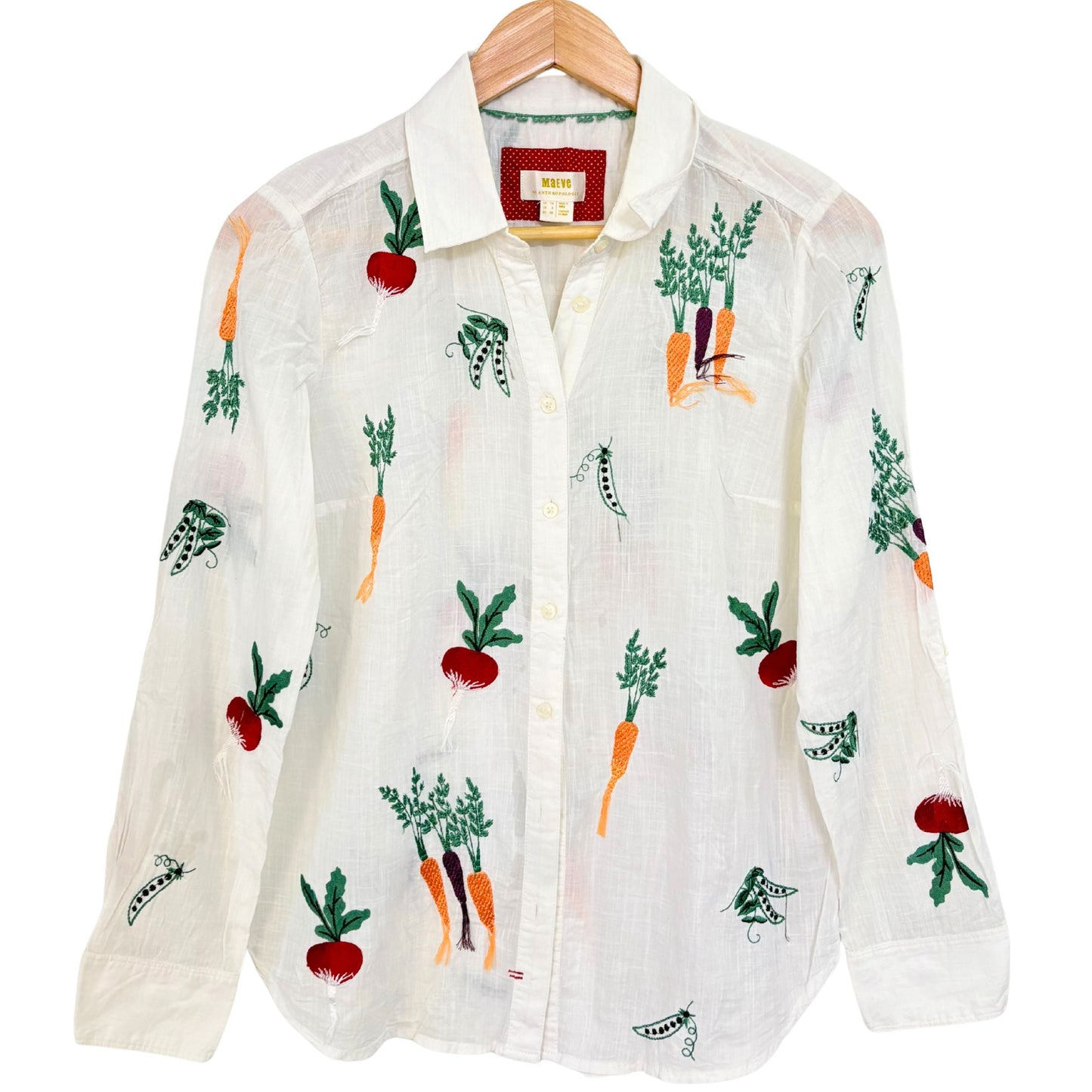 Garden Veggie Embroidered