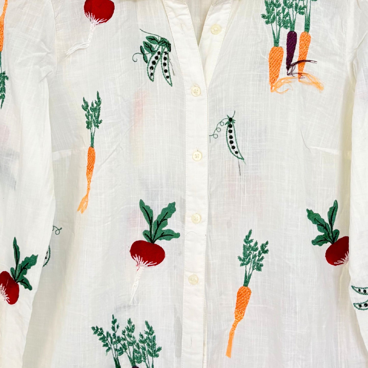 Garden Veggie Embroidered