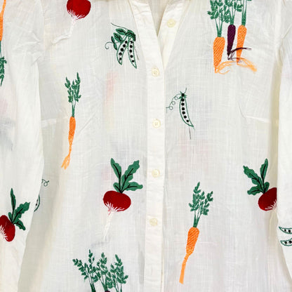 Garden Veggie Embroidered