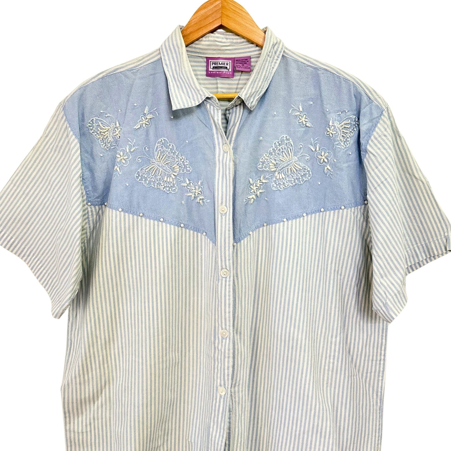 Butterfly Stripe Denim