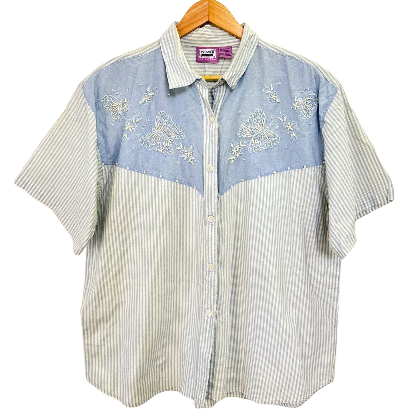 Butterfly Stripe Denim