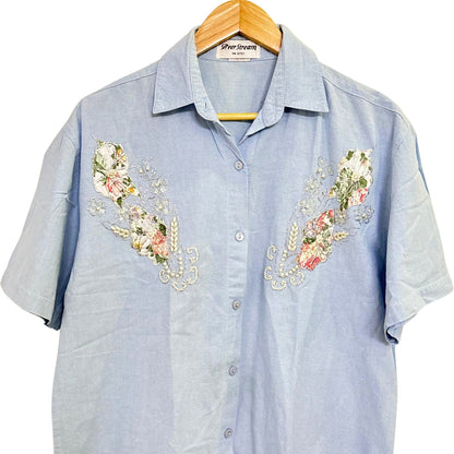 Blue Pearl Floral