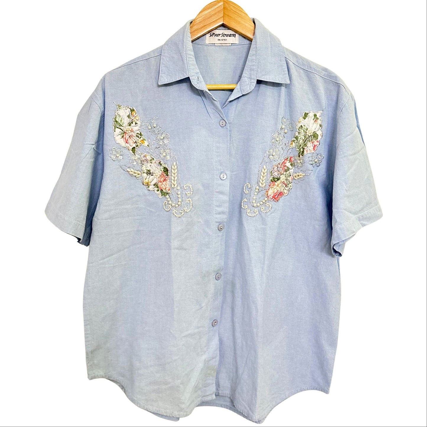 Blue Pearl Floral