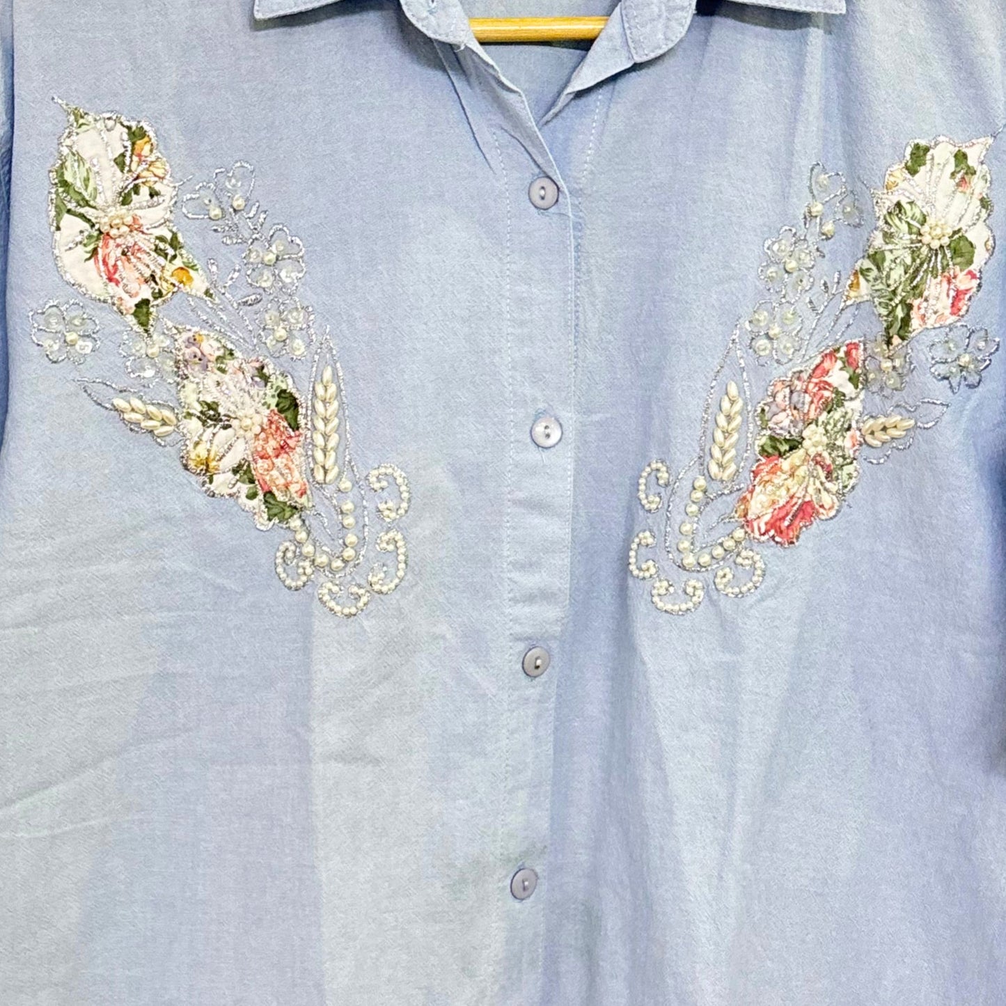 Blue Pearl Floral