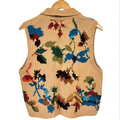 Floral Fuzz Vest