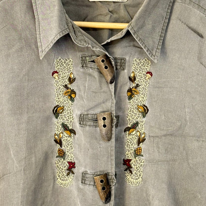 Olive Toggle Embroidered
