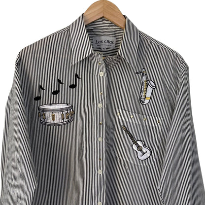 Striped Music Note