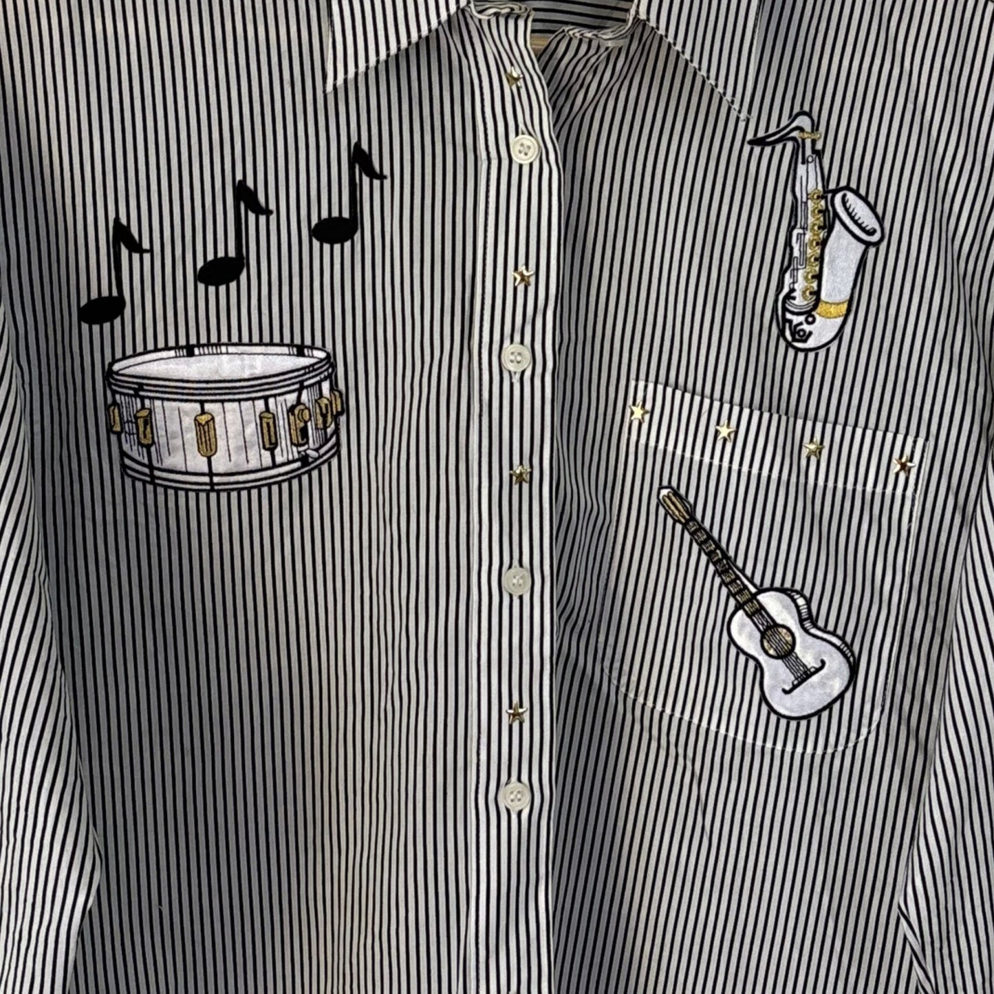 Striped Music Note