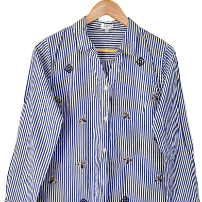 Navy Stripe Bee