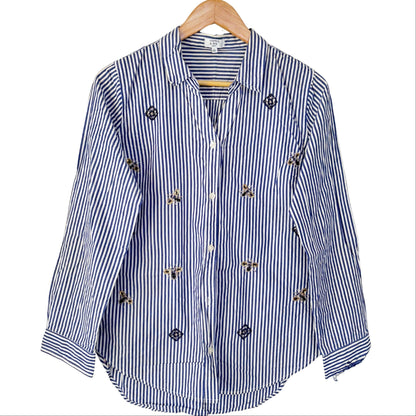 Navy Stripe Bee