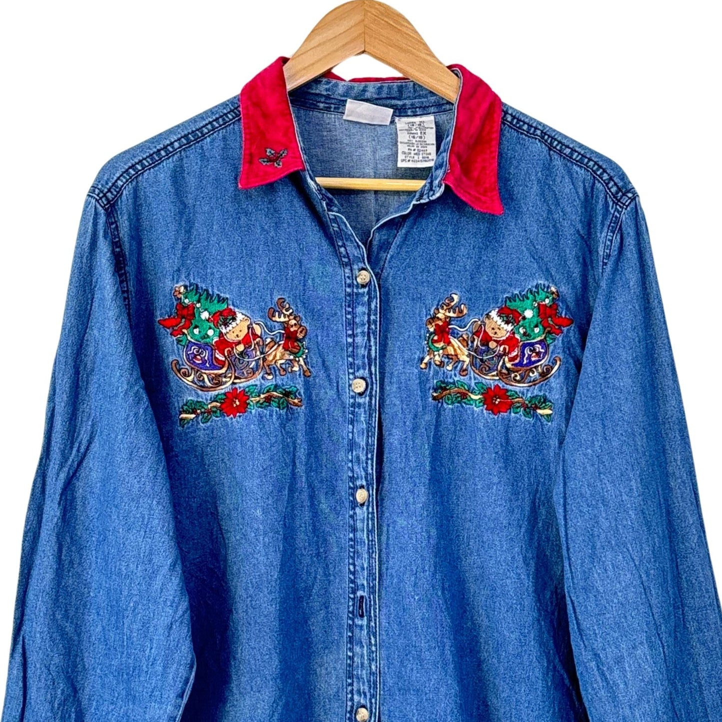 Denim Santa Sleigh
