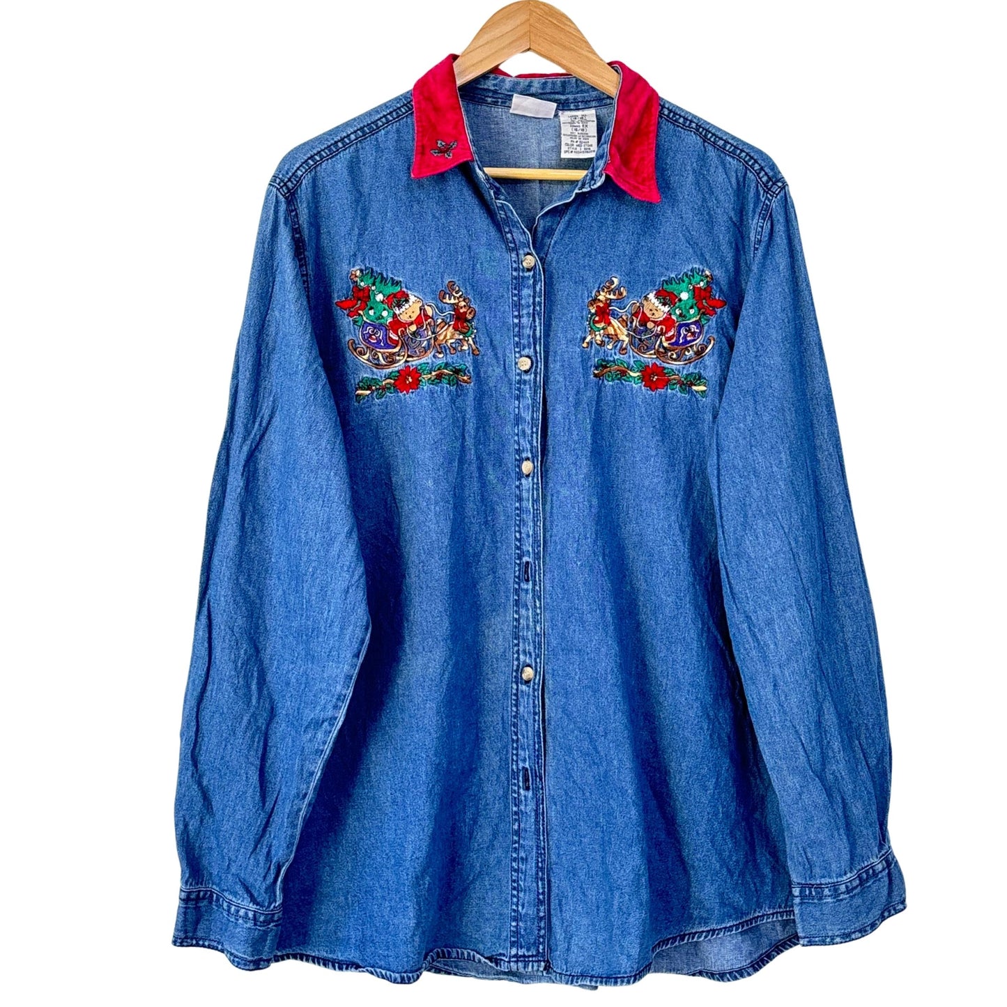 Denim Santa Sleigh