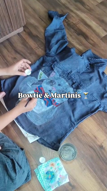 Bowtie & Martinis 🍸 - Handpainted